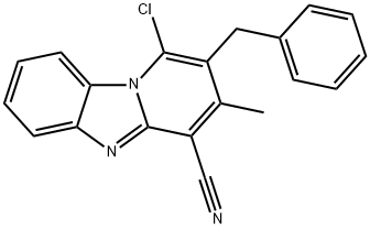 121105-86-0 2-benzyl-1-chloro-3-methylbenzo[4,5]imidazo[1,2-a]pyridine-4-carbonitrile