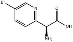 (S)-2-氨基-2-(5-溴-2-吡啶)乙酸 结构式