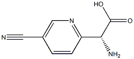 (R)-2-氨基-2-(5-氰基-2-吡啶)乙酸,1213568-08-1,结构式