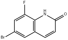 6-bromo-8-fluoroquinolin-2-ol Struktur