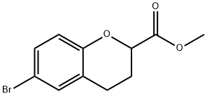 6-Bromo-chroman-2-carboxylic acid methyl ester, 1216183-10-6, 结构式