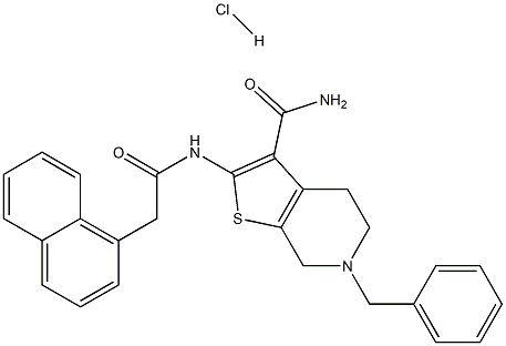 1216723-84-0 6-benzyl-2-(2-(naphthalen-1-yl)acetamido)-4,5,6,7-tetrahydrothieno[2,3-c]pyridine-3-carboxamide hydrochloride