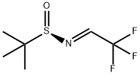 (R,E)-2-Methyl-N-(2,2,2-trifluoroethylidene)propane-2-sulfinamide 化学構造式