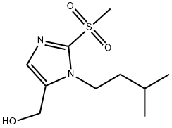 [2-methanesulfonyl-1-(3-methylbutyl)-1H-imidazol-5-yl]methanol Struktur