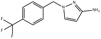 1-{[4-(trifluoromethyl)phenyl]methyl}-1H-pyrazol-3-amine,1240572-94-4,结构式