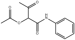 Butanamide, 2-(acetyloxy)-3-oxo-N-phenyl- Structure