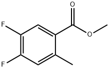4,5-二氟-2-甲基苯甲酸甲酯, 1245515-60-9, 结构式