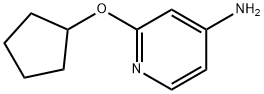 2-(cyclopentyloxy)pyridin-4-amine Struktur