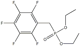 2,3,4,5,6-五氟苄基膦酸二乙酯 结构式