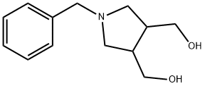 (1-BENZYLPYRROLIDINE-3,4-DIYL)DIMETHANOL Structure