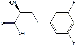 (S)-a-Amino-3,5-difluorobenzenebutanoic acid, 1260597-01-0, 结构式