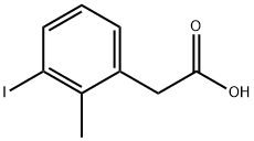 3-iodo-2-methylphenylacetic acid Struktur
