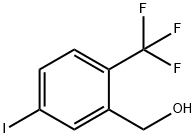 5-碘-2-(三氟甲基)苄醇 结构式