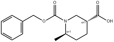 反式-1-[(苄氧基)羰基]-6-甲基哌啶-3-羧酸, 1269755-56-7, 结构式