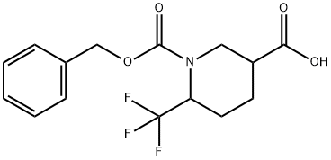 1-((苄氧基)羰基)-6-(三氟甲基)哌啶-3-甲酸, 1269755-67-0, 结构式