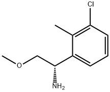 (1S)-1-(3-CHLORO-2-METHYLPHENYL)-2-METHOXYETHYLAMINE Structure
