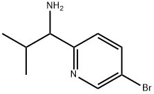 1-(5-bromopyridin-2-yl)-2-methylpropan-1-amine Struktur