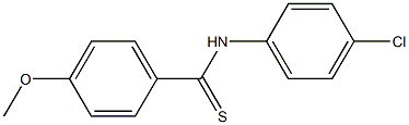 Benzenecarbothioamide,N-(4-chlorophenyl)-4-methoxy- Struktur