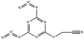 Acetonitrile,2-[(4,6-diazido-1,3,5-triazin-2-yl)oxy]- Structure