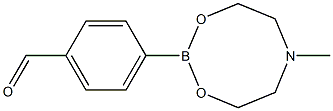 4-(6-メチル-1,3,6,2-ジオキサザボロカン-2-イル)ベンズアルデヒド 化学構造式
