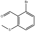 2-Bromo-6-(methylsulfanyl)benzaldehyde Struktur