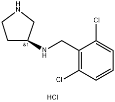 (S)-N-(2,6-DICHLOROBENZYL)PYRROLIDIN-3-AMINE HYDROCHLORIDE Structure