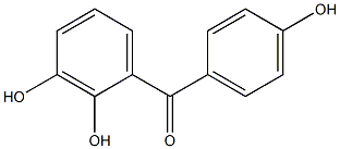 Methanone, (2,3-dihydroxyphenyl)(4-hydroxyphenyl)- Structure
