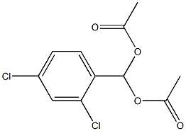 Methanediol, (2,4-dichlorophenyl)-, diacetate 化学構造式