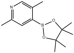 2,5-Dimethyl-4-(4,4,5,5-tetramethyl-1,3,2-dioxaborolan-2-yl)-pyridine Structure