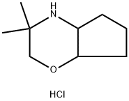 3,3-dimethyl-octahydrocyclopenta[b]morpholine hydrochloride Struktur