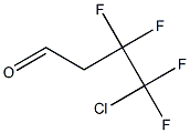 Butanal, 4-chloro-3,3,4,4-tetrafluoro- Structure