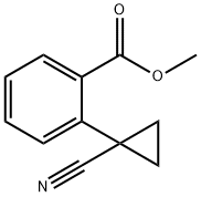 2-(1-氰基环丙基)苯甲酸甲酯, 1314714-60-7, 结构式