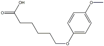 Hexanoic acid, 6-(4-methoxyphenoxy)- Structure