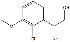 2-AMINO-2-(2-CHLORO-3-METHOXYPHENYL)ETHAN-1-OL Struktur