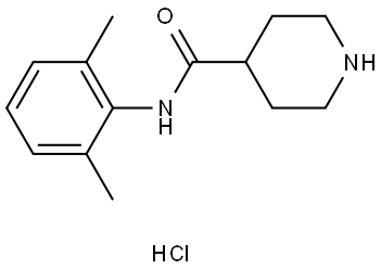 N-(2,6-dimethylphenyl)piperidine-4-carboxamide Struktur