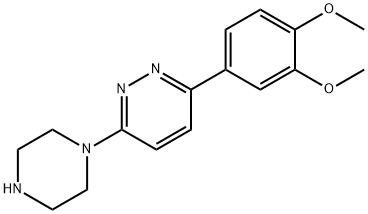 3-(3,4-dimethoxyphenyl)-6-(piperazin-1-yl)pyridazine Struktur