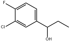 1-(3-chloro-4-fluorophenyl)propan-1-ol Struktur