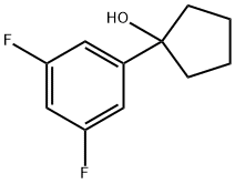 1-(3,5-二氟苯基)环戊烷-1-OL, 1344015-79-7, 结构式