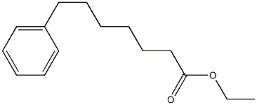 ベンゼンヘプタン酸エチル 化学構造式