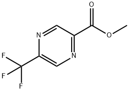 5-(トリフルオロメチル)ピラジン-2-カルボン酸メチル 化学構造式