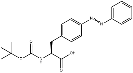 L-Phenylalanine, N-[(1,1-dimethylethoxy)carbonyl]-4-(phenylazo)- Structure