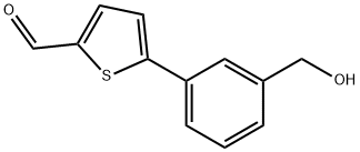 5-(3-(HYDROXYMETHYL)PHENYL)THIOPHENE-2-CARBALDEHYDE Struktur