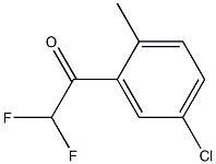 1-(5-氯-2-甲基苯基)-2,2-二氟乙酮, 1352216-28-4, 结构式