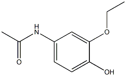 Acetamide, N-(3-ethoxy-4-hydroxyphenyl)- 化学構造式