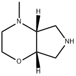 (4aR,7aS)-4-methyloctahydropyrrolo[3,4-b][1,4]oxazine 化学構造式