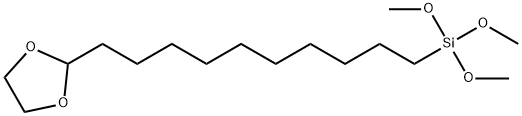 10-(1,3-dioxolan-2-yl)decyl-trimethoxysilane 结构式