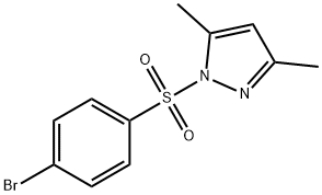 1-((4-bromophenyl)sulfonyl)-3,5-dimethyl-1H-pyrazole Struktur