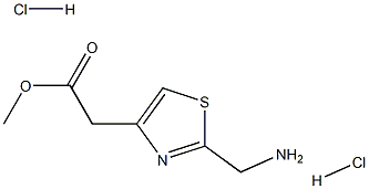 methyl 2-[2-(aminomethyl)-1,3-thiazol-4-yl]acetate dihydrochloride Structure