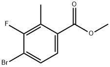 Methyl 4-Bromo-3-fluoro-2-methylbenzoate, 1365969-22-7, 结构式