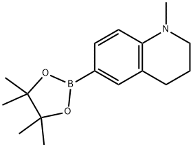 1-methyl-6-(4,4,5,5-tetramethyl-1,3,2-dioxaborolan-2-yl)-1,2,3,4-tetrahydroquinoline,1374109-66-6,结构式